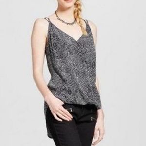 Black and White Wrap Tank